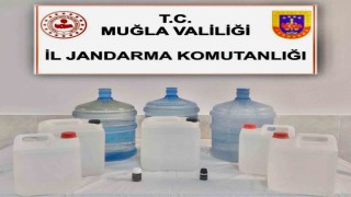 Ortacada 65 litre sahte rakı ele geçirildi