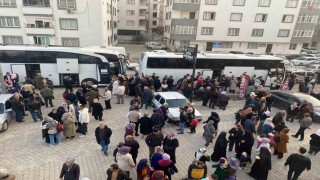 Osmaniyede 215 kişilik umre kafilesi kutsal topraklara dualarla uğurlandı