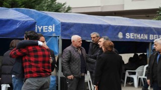 Otel yangınında ölen 4 kişilik Adanalı aile için taziye çadırı kuruldu