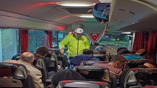 Otobüslerde emniyet kemeri denetimi