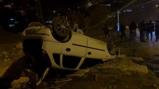 Otomobil Takla Attı, 1 Yaralı