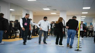 Özel bireyler, Çayırovanın dev adamlarıyla spor yaptı