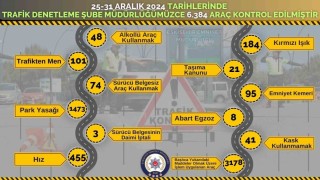Polis ekiplerince 3 bin 178 araca işlem uygulandı