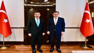 Rektör Çiftçiden Cumhurbaşkanı Yardımcısı Cevdet Yılmaza ziyaret: Bölgesel kalkınma ele alındı