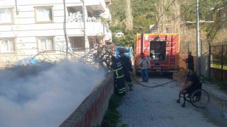 Samandağda bahçe yangını