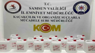 Samsunda 80 litre kaçak etil alkol ele geçirildi