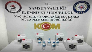 Samsunda etil alkol ve sahte içki ele geçirildi