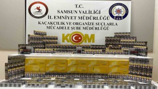 Samsunda gümrük kaçağı sigara ele geçirildi
