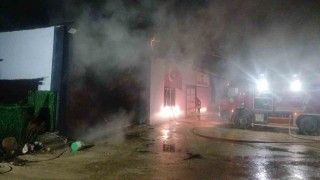 Samsunda koltuk imalathanesinde yangın