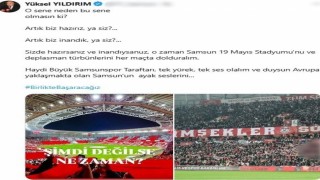 Samsunspor Başkanı Yıldırım, Avrupa ateşinin fitilini yaktı