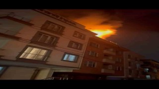 Sancaktepede 3 katlı binanın çatısında korkutan yangın