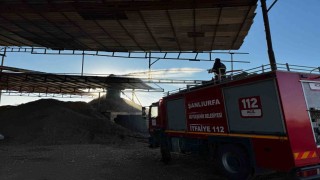 Şanlıurfada çırçır fabrikasında korkutan yangın