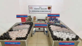 Sarıkayada 17 bin 800 adet makaron ele geçirildi