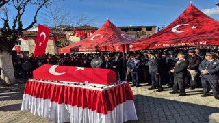 Şehit polis memuru Emirhan Aramış son yolculuğuna uğurlandı