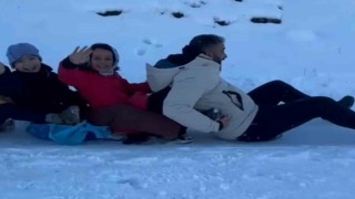 Siirtte öğrenci ve öğretmenlerin kar keyfi