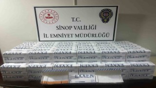 Sinopta 40 bin makaron ele geçirildi
