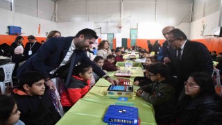 Sökede çocuklar zeka ve stratejide yarıştı