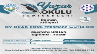 Talasın yazar okulu seminerlerinde bu hafta Mustafa Urhan konuk olacak