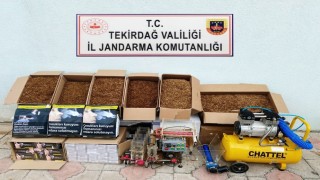 Tekirdağda tütün ve makaron operasyonu