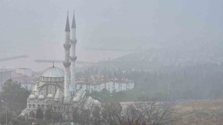 Tekirdağda yoğun sis: Sis şehri kapladı