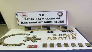 Tekirdağın Saray ilçesinde ruhsatsız silah operasyonu