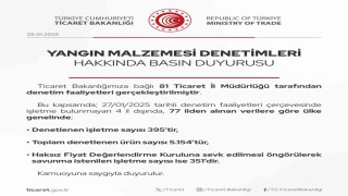 Ticaret Bakanlığından yangın malzemesi denetimi: 351 işletmeden savunma istendi