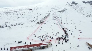 Tokatta çığ riski bulunmayan kayak tesisi turizmcilere anlatıldı