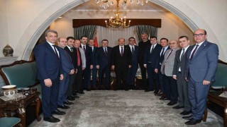 Trabzon heyetinden KKTC Cumhurbaşkanı Tatara ziyaret