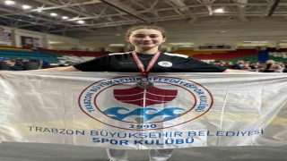 Trabzonlu bayan tekvandocu Türkiye ikincisi oldu