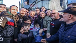 Trabzonspor kafilesi, Samsuna gitti