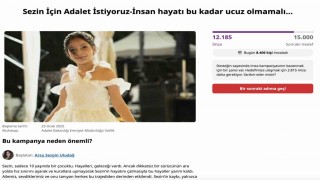 Trafik kazasında ölen 10 yaşındaki Sezin için 12 binin üzerinde imza