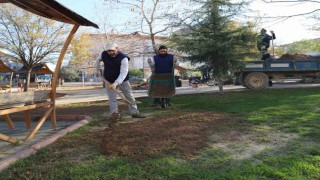Turgutlunun park ve bahçelerinde yoğun çalışma