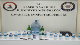 Tütüncüde sahte alkol ve makaron ele geçirildi