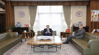 Vali Musa Işın, Rektör Süleyman Kızıltoprakı ağırladı