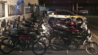 Yasadışı motosiklet yarışına jandarma engeli: 102 farklı maddeden 326 bin lira ceza