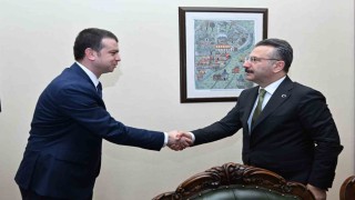 Yeni atanan Sanayi ve Teknoloji İl Müdürü Uysal, Vali Aksoyu ziyaret etti