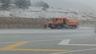 Yeni Konya Antalya Kara yolunda kar yağışı