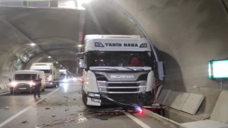 Yeniköprü Tünelinde kaza: 1 yaralı