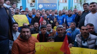Yolbulan metal işçilerine Başkan Amaçtan destek