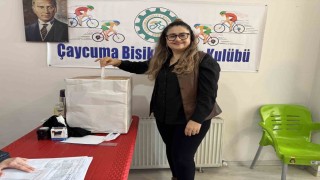 Zonguldakta bisiklet kulübüne kadın başkan seçildi