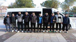 1. Ligi hedefleyen Denizlispor, play-off için Eskişehire gitti