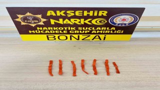 Akşehirde durdurulan araçta uyuşturucu madde ele geçirildi
