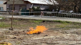 Altı gündür yanan metan gazının başından biran bile ayrılmıyorlar