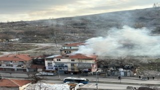 Ankarada bina yangını