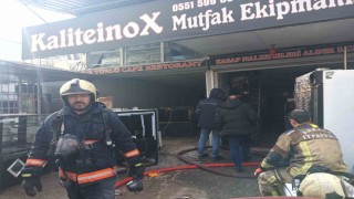 Ankarada mobilya dükkanında yangın