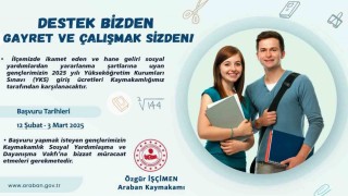 Arabanda ihtiyaç sahibi öğrencilere YKS ücreti desteği