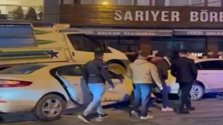 Arnavutköyde polis memurunun yaralandığı kaza kamerada