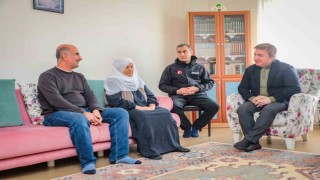 Asrın felaketinde Erzincana gelen Arıca ailesi ziyaret edildi