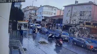 Ataşehirde güpegündüz motosiklet hırsızlığı kamerada