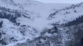 Ayder Yaylasında çığ düştü